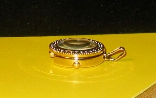 Vintage Ladies Pocket/Pendant Watch-Marcasite and Rhinestone Cross Insert - Picture 15 of 15
