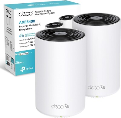 TP-Link Deco XE75 AXE5400 Tri-Band Mesh Wi-Fi 6E System - 2er Pack