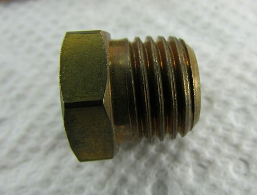 3 Miniature Solid Brass 1/4" NPT x #10-32 Reducer Bushings, Pneumatic Fittings - Picture 6 of 8