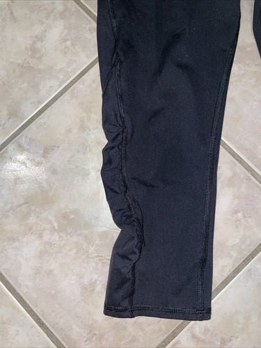 All in Motion Girls' XL Black Performance Capri Leggings w/ Ruched Leg Panel UEC - Picture 2 of 11
