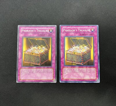 Yu-Gi-Oh! Pharaoh's Treasure x2 PGD-052 Rare VLP x1 & DB2-EN248 Common NM x1