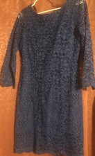 Forever 21 Lace Dress Size M Medium Blue 