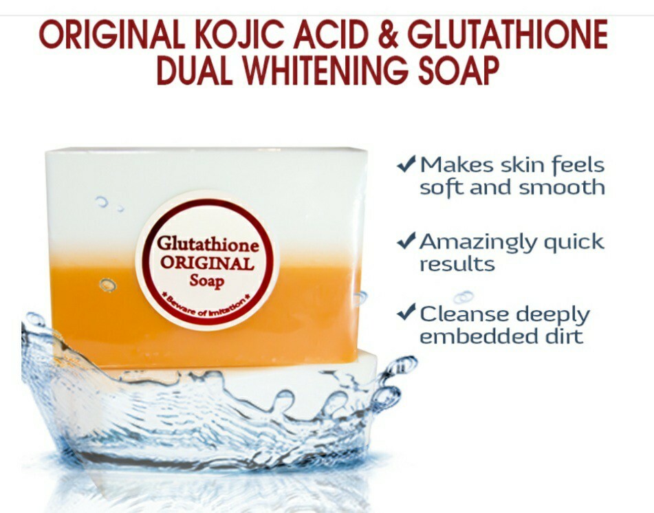 glutathione & kojic acid original dual soap Soap (3 Bars x 120g) Kojic Acid Soap Arbutin Glutathione