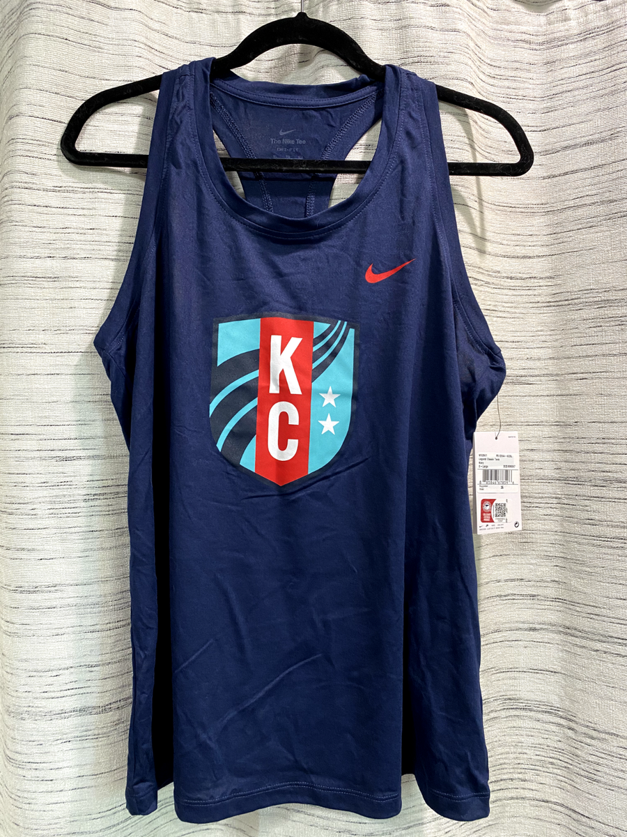 NWT Nike Legend classic tank KC Current Navy womens t back XL FREE SHIP!