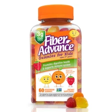 Fiber Advance Gummies for Kids 60-Count with 3g Fiber FREE SHIP