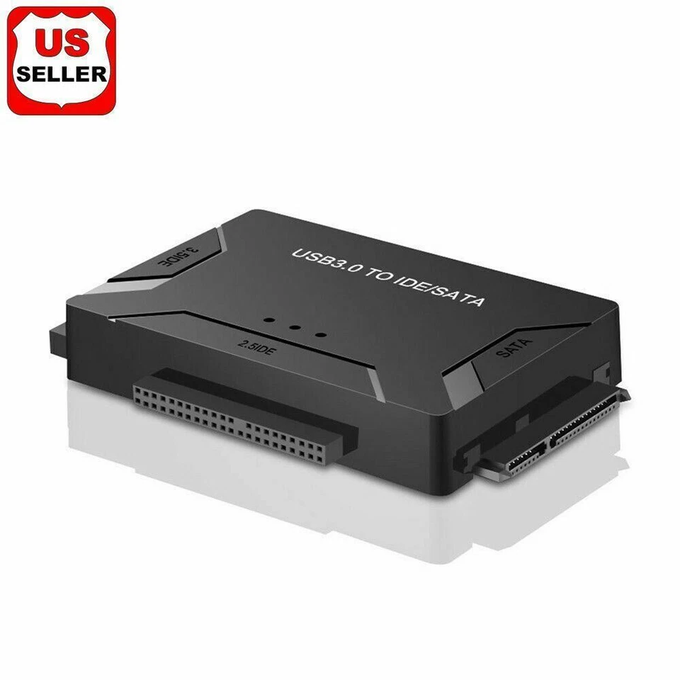 USB 3.0 to IDE & SATA Converter External Hard Drive Adapter Kit 2.5"/3.5" Cable - Image 2 of 4