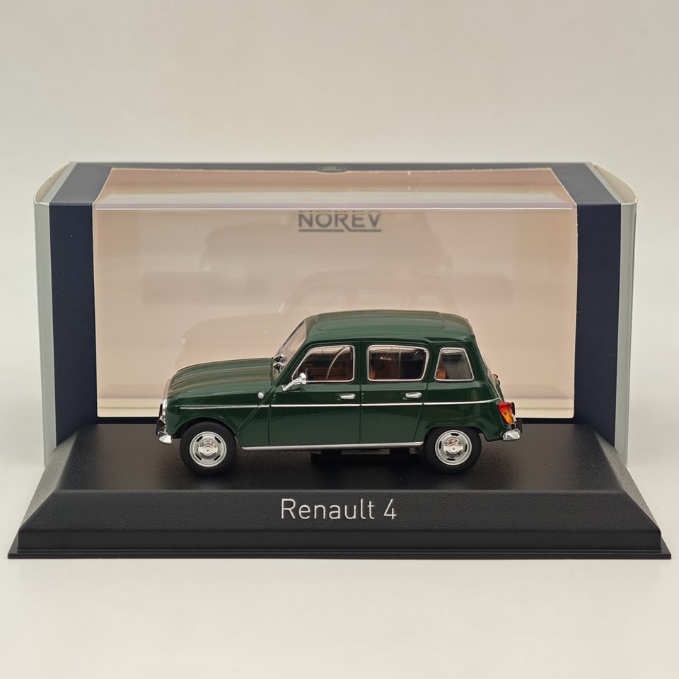 Norev 1/43 R4 1974 Dark Quatrelle Diecast Models Car Collection Green ...