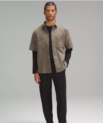 Lululemon Relaxed-Fit Shirt M Nomad Short Sleeve Stretch Nomad