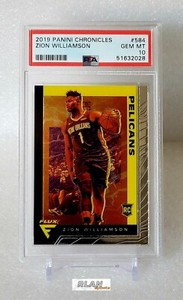 ZION WILLIAMSON PSA 10 Gem Mint 2019-20 Chronicles Flux Rookie Card New Slab 
