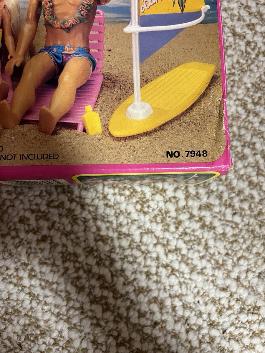 Vintage NEW SEALED 1987 Island Fun Barbie Surf Set No. 7948