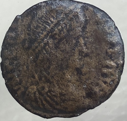 Moneta romana antica originale 378-383 d.C. imperatore Graziano inginocchiato femmina graziano - Foto 9 di 11