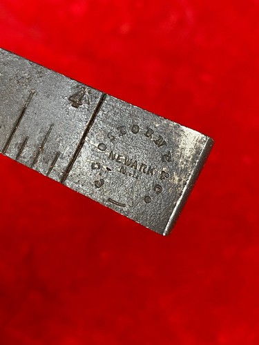 Antikes Leder Schneidewerkzeug, OSBORNE Newark ~ Schusterwerkzeug, Patent 17.01.1877 - Bild 5 von 9