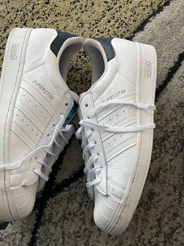 mens adidas trainers white 9.5 - Picture 5 of 6