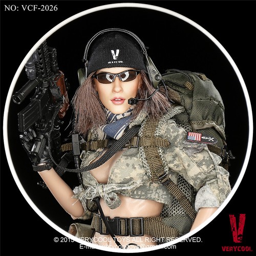 VERYCOOL ACU Camo Woman Shooter Female 1/6 Action Figure Model Collection - Picture 8 of 21