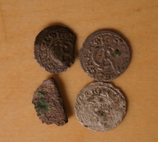 set of Sweden Livonia RIGA CR Carl XI solidus silver Medieval coins 1660-1665