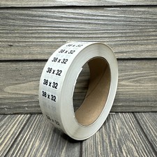 38x32 Retail Size Stickers for Store Boutique Clothing Label Apparel Roll