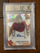 Andrew Benintendi 2015 Bowman’s Best Orange Refractor Rookie Auto /25 BGS 9.5