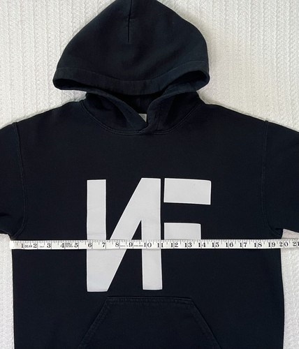 NF Sudadera con Capucha SM 19” X 23” Negra Música Real Rapero Hip Hop Nathan Feuerstein Para Hombres - Imagen 8 de 10