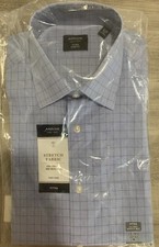 Men's Arrow Stretch Fabric Fitted Dress Shirt Aquamarine Size 15-15.5