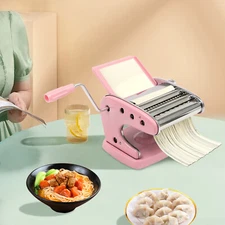 Fresh Pasta Maker Roller Machine for Spaghetti Noodle Fettuccine Stainless Steel