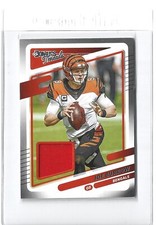 Joe Burrow 2021 Donruss Threads Orange Patch #DT1 Cincinnati Bengals