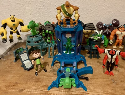 BEN 10 Transformation Station Set  - 13 Figuren + Playset Bandai Cartoon Network