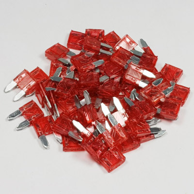 CAR BLADE FUSE 10A 10 AMP RED AUTO FUSES caravan x 10