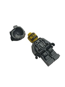 LEGO pm031 Power Miner Duke gray outfit minifigure from Lavatraz 8191