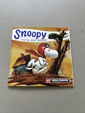 Vtg 1969 Gaf View Master Reels B 544E Snoopy And The Red Baron Complete Belgium