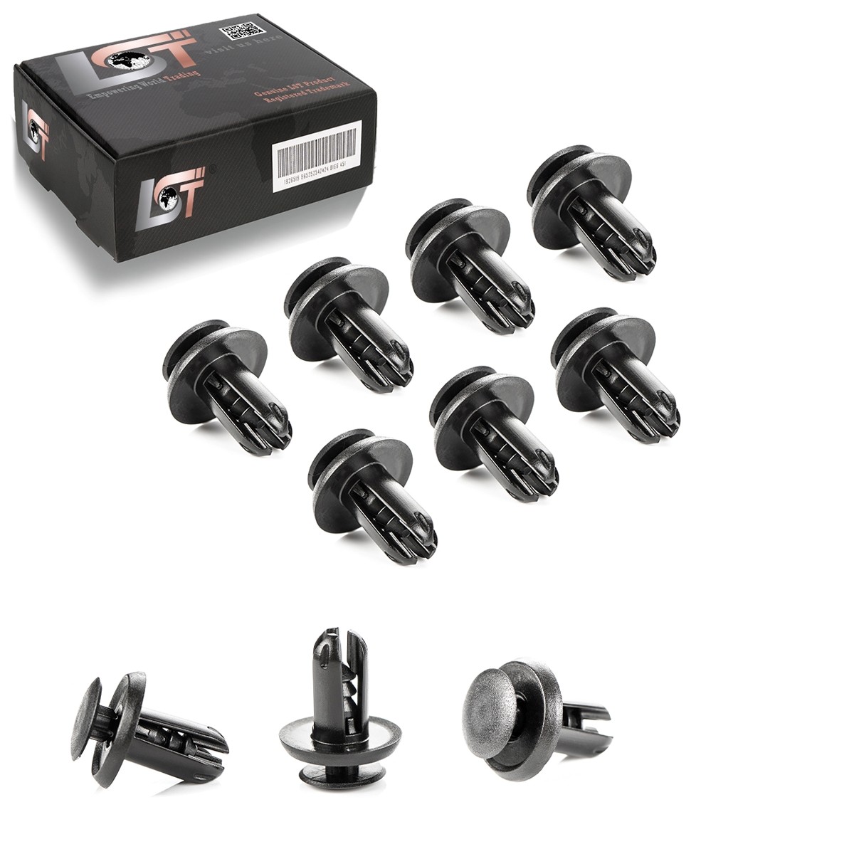 10x Bonnet Windspeed Fastening Clips Panel Trim Clips for Mitsubishi ASX I L200
