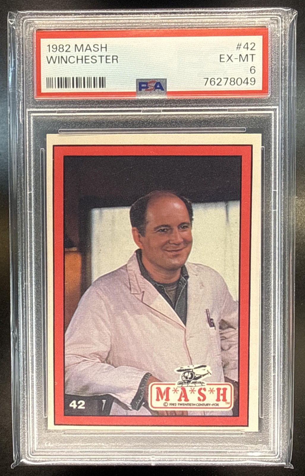 1982 Donruss M*A*S*H #42 Winchester PSA 6 Vintage TV Mash DB5