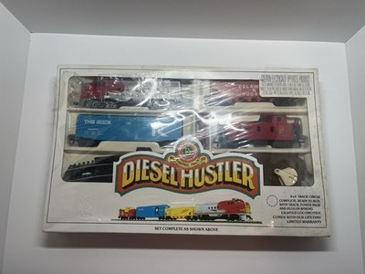 Bachmann Diesel Hustler HO Electric Model Train Set 1970s (Damaged box)