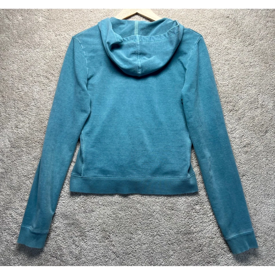 Chaqueta con capucha INC Active International Concepts para mujer S azul verdoso cremallera completa Foto 2 de 4