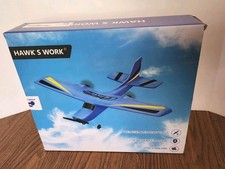 HAWK'S WORK 2CH RC Glider, Easy Fly RC Plane for Kids Beginners Blue