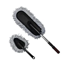 2 PCS Microfiber Car Duster, Scratch Free Auto Exterior Interior Large Gray