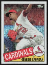 2020-21 Update Series Genesis Cabrera CPC-39 1985 Topps Chrome Silver Pack RC