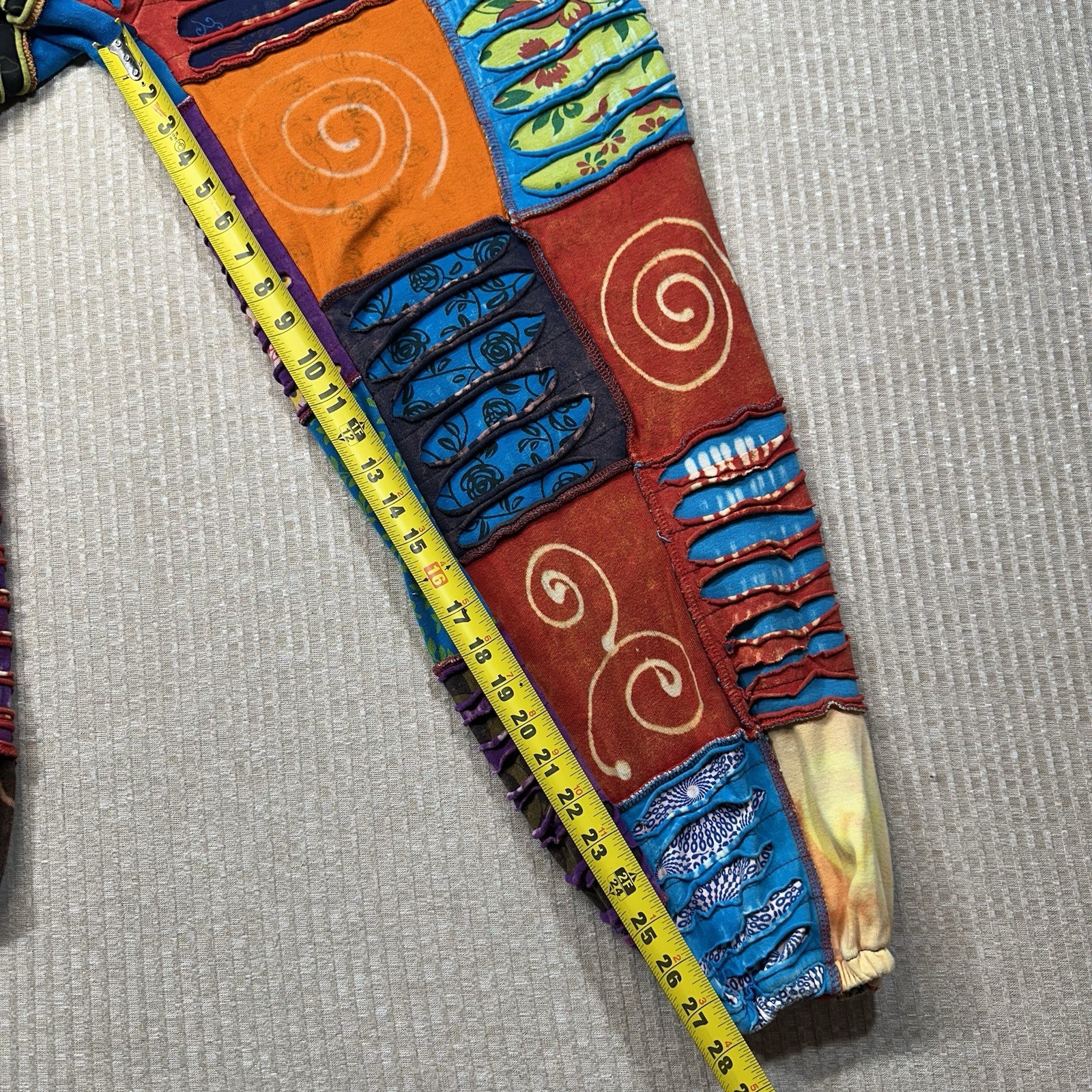 Shop Therapy Patchwork Cargo Pants Medium Unisex … - image 7