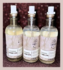Bath & Body Works Aroma MINERAL STONE SPA 5.3 fl oz Essential Oil Mist x3