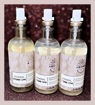 Bath & Body Works Aroma MINERAL STONE SPA 5.3 fl oz Essential Oil Mist x3