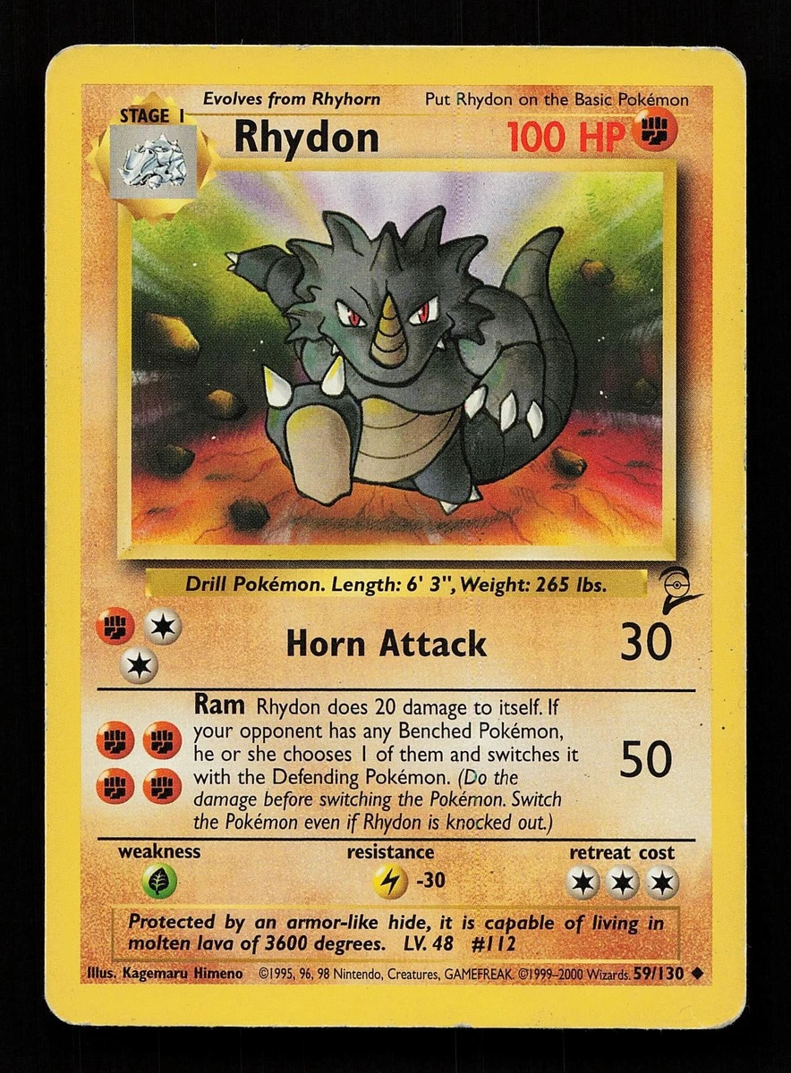 rhydon pokemon card ebay - 112/165 - Pokemon 151 - Reverse Foil (Do the damage before switching the Pokemon Rhydon Pokemon Card for sale