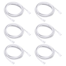 3M/9.8Ft T5 T8 LED Lamp Connecting Wire, 6 Pack LED Double End for LED Tube