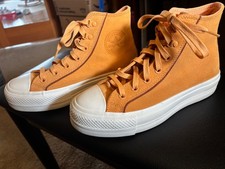 CONVERSE Chuck Taylor All Star Gold Suede Women's High Top Size 8, NEW No Box