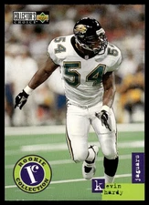 1996 Collector's Choice Update Kevin Hardy Jacksonville Jaguars #U14 13618