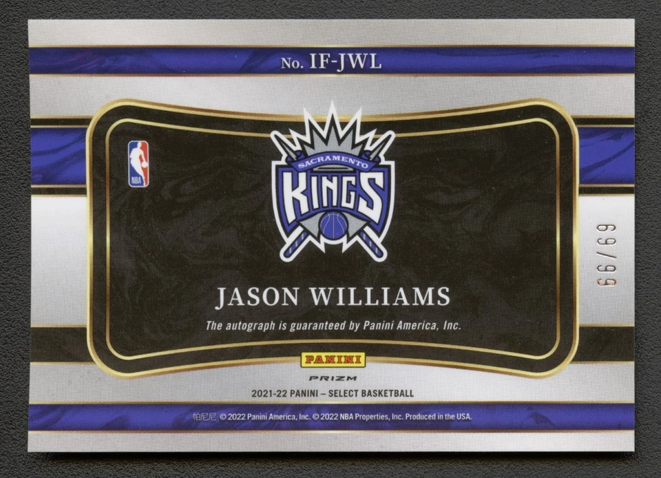 JASON WILLIAMS 2021 SELECT IN FLIGHT PURPLE PULSAR PRIZM AUTOMÁTICO /15 PSA 10 *POP 2* - Imagem 2 de 2