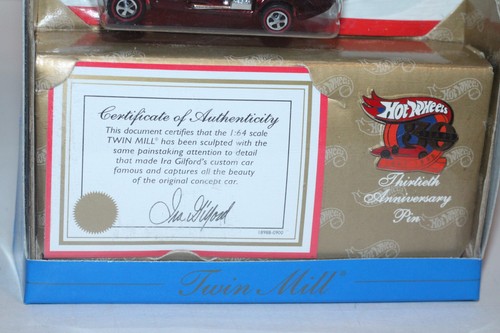 Auténtica réplica conmemorativa How Wheels 1969 1:64 Red Twin Mill Red Line - Imagen 2 de 7