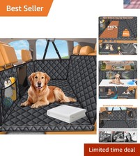 Hard Bottom Dog Hammock Car Seat Cover - Safe  Comfortable for Large Pets