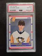 1990 SCORE #428 JAROMIR JAGR RC PENGUINS PSA 10🔥🔥🔥