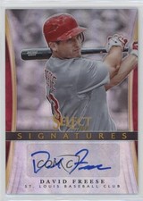 2013 Panini Select Signatures Silver Prizm 5/25 David Freese #DF Auto 1cc7