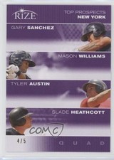 2012 Leaf Rize Draft Purple 4/5 Gary Sanchez Mason Williams Tyler Austin q3g