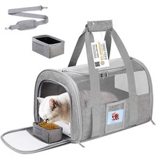 SECLATO Airline Approved Pet Carrier for Puppy Kitten Dog Travel Soft Sided